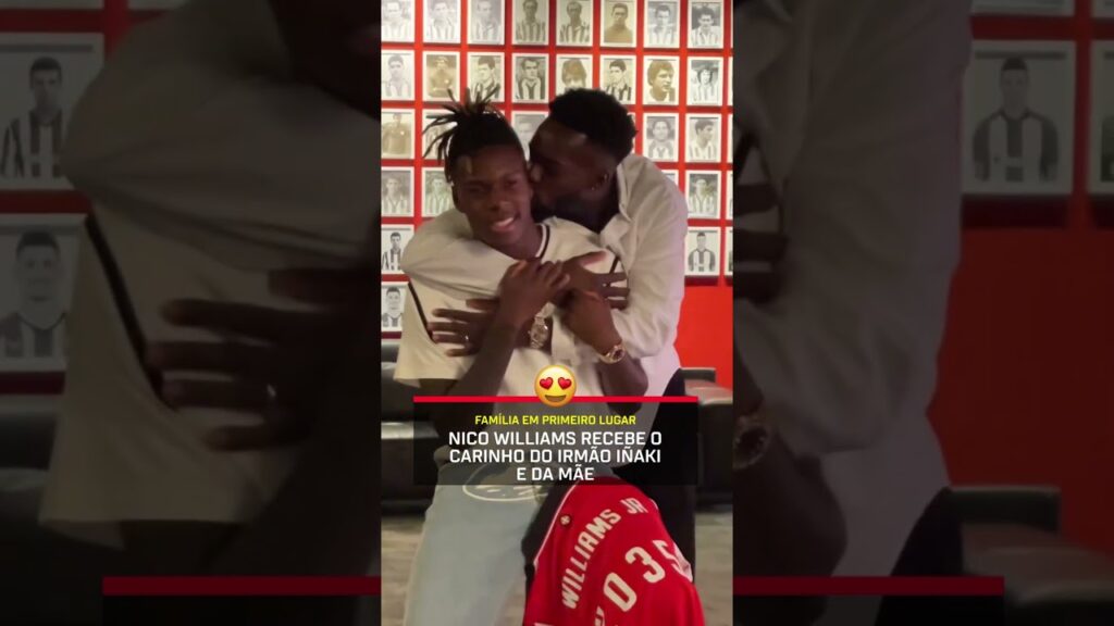 NICO WILLIAMS foi "mimado" pelo irmão e pela mãe ao assinar renovação com o ATHLETIC BILBAO #shorts