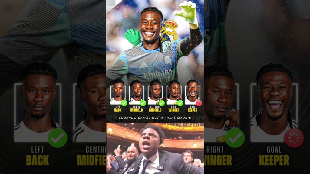 Eduardo Camavinga Explores New Position Every Few Months😂👀🧤.