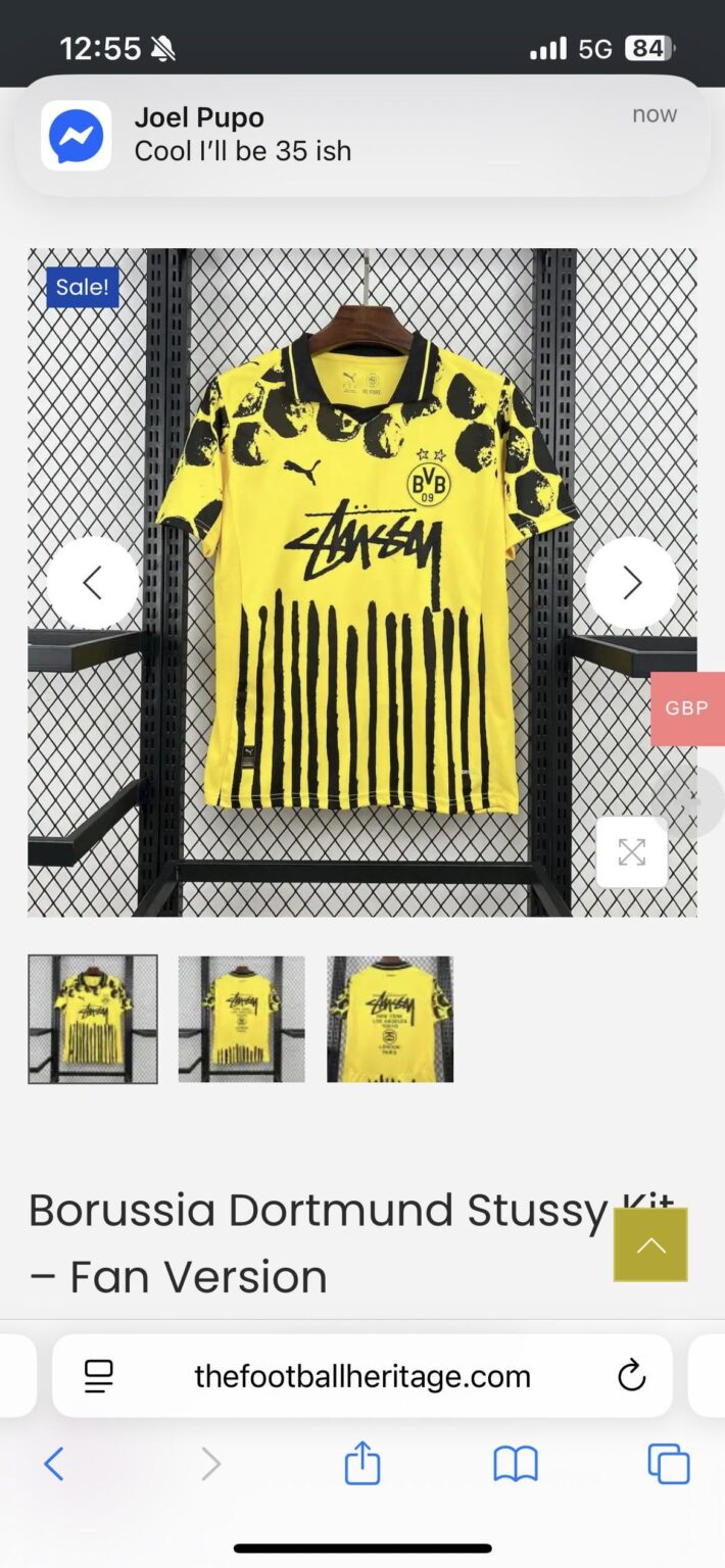 Is the stussy Jersey legit or a fake collab