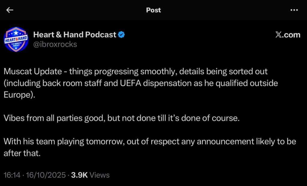 Muscat Update via H&H Podcast