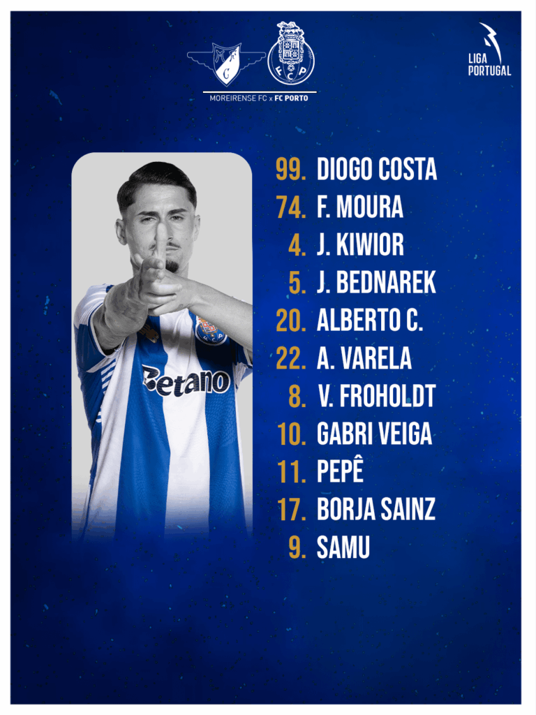 TEMOS 11! Sem alterações por parte de Farioli. Opiniões?