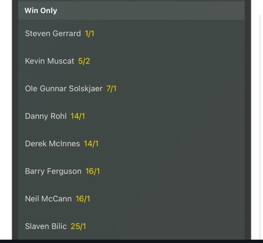 Gerrard is once again bookies favourite for the job 👀