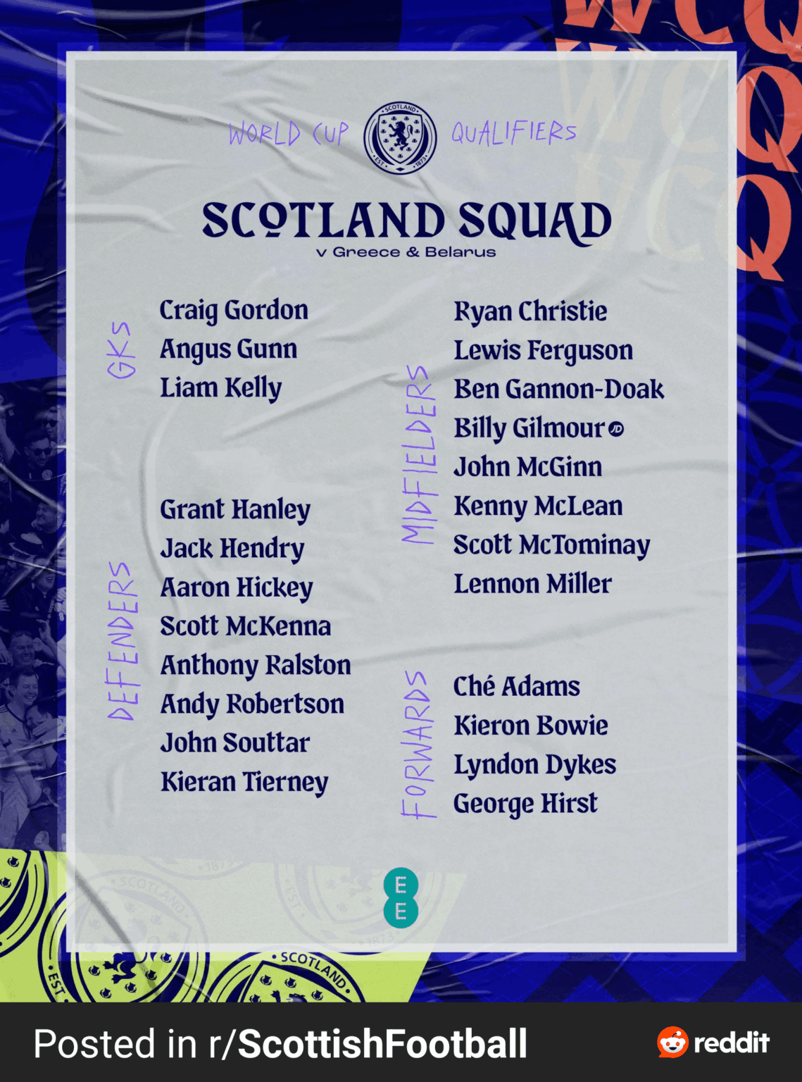 John Souttar and Liam Kelly have been called up to the Scotland squad for the world cup qualifiers.🏴󠁧󠁢󠁳󠁣󠁴󠁿