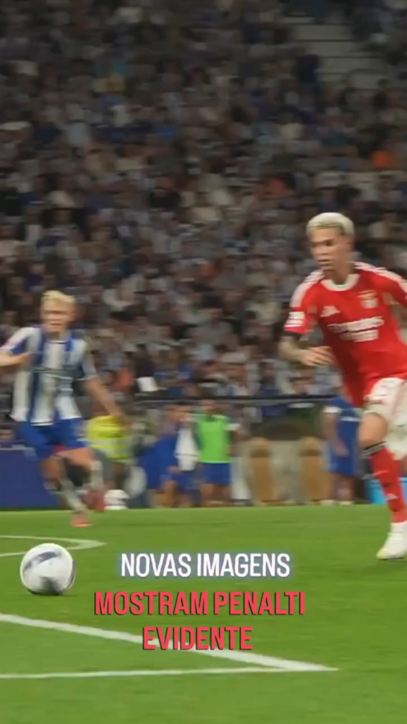 Novo ângulo do lance de penalti