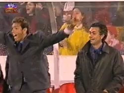 Eu durante o jogo de hoje.