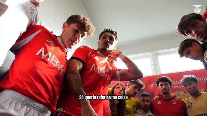 O discurso arrepiante de Gonçalo Oliveira antes do jogo da Youth League