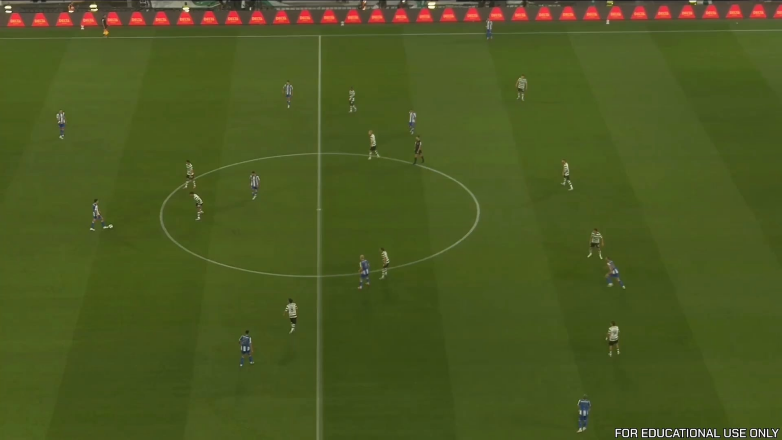 A versão de Farioli do Porto em posse de bola [Dragões Invicta]