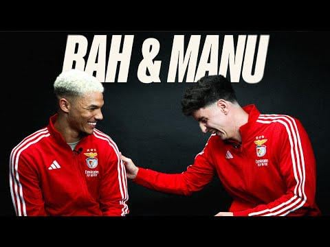 Bah e Manu no canal Benfica no Youtube