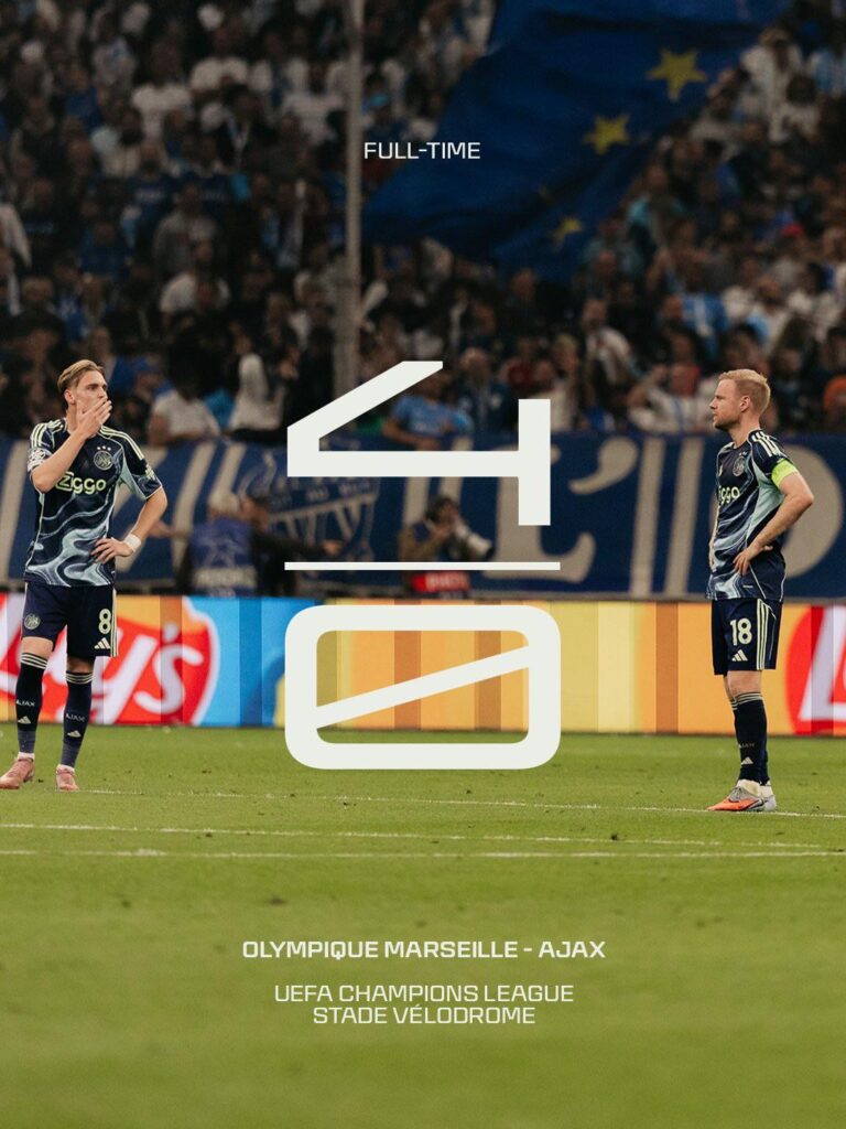 Ajax suffer a shameful 4-0 defeat to Olympique Marseille