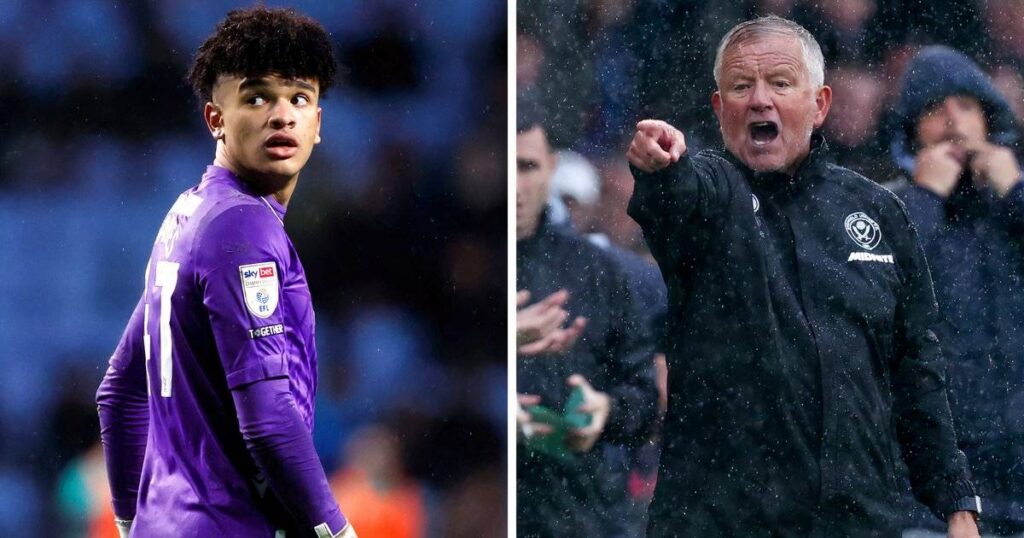 Sheffield Wednesday's Pierce Charles shows support for Southampton player from Sheffield United away end