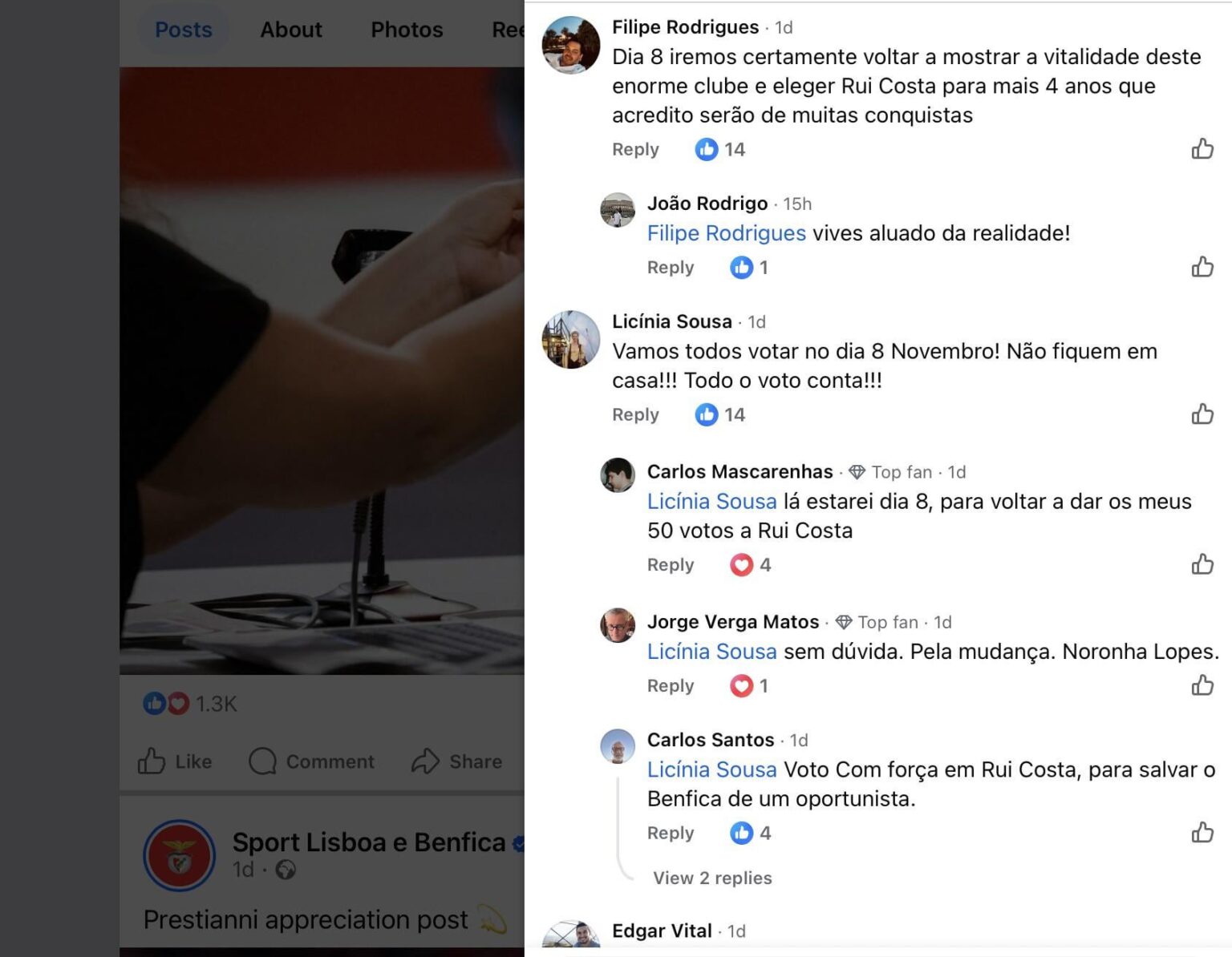 Como influenciar no Facebook o voto em Noronha Lopes