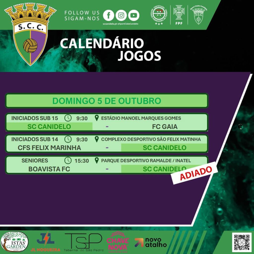 Jogo da SAD adiado e o Clube?