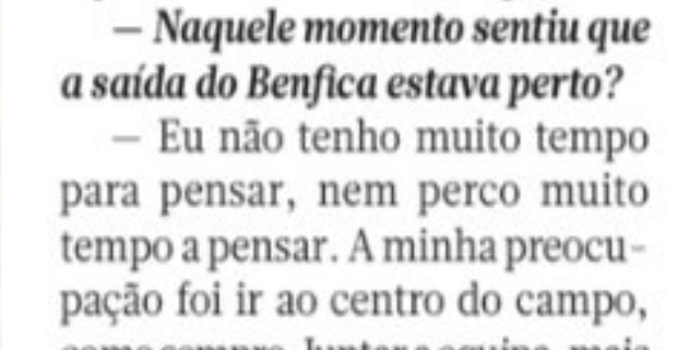 Frase emblemática de Bruno Lage (fonte: A Bola)