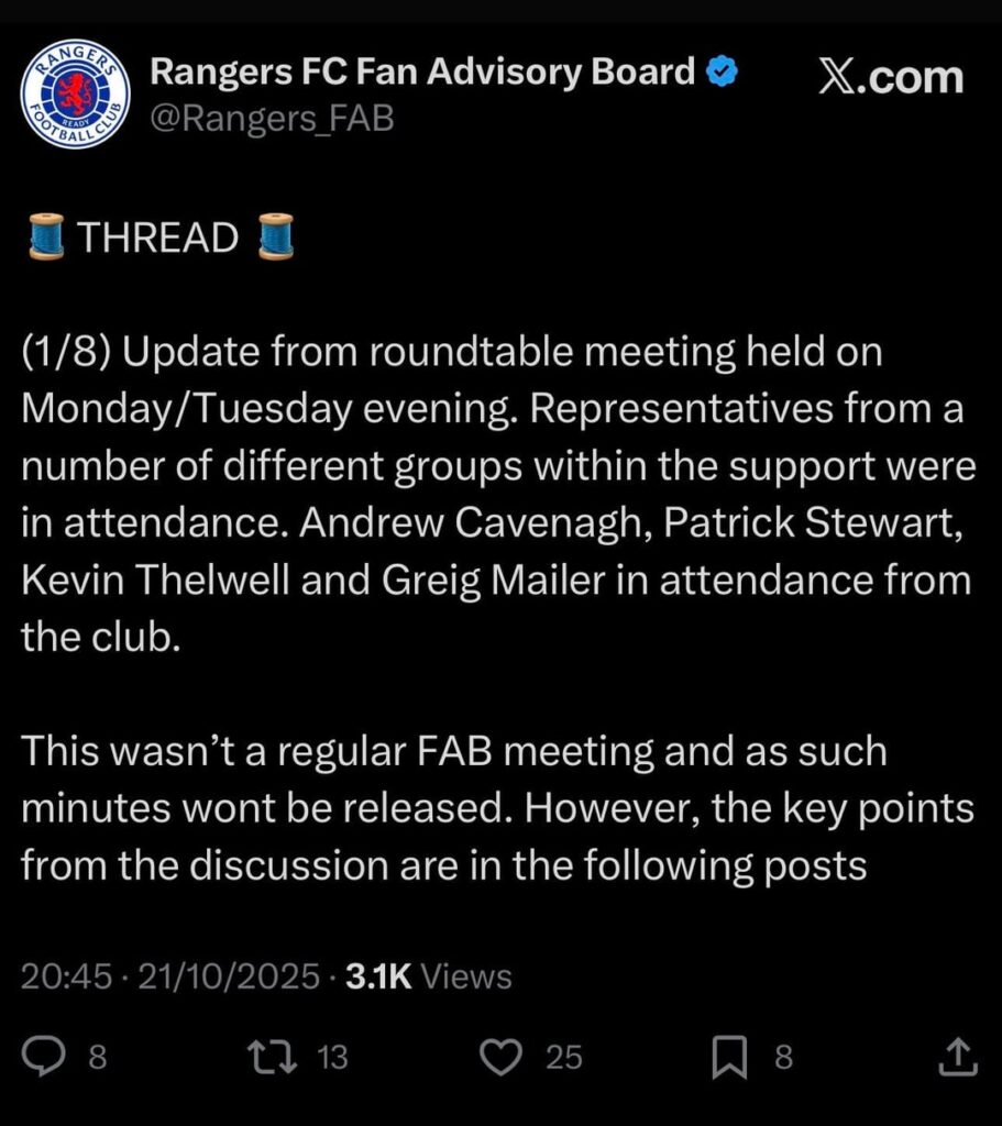 FAB thread on meeting with fans