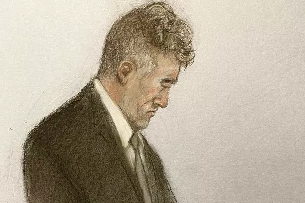 Court artist sketch by Elizabeth Cook of Paul Doyle, 53, appearing at Liverpool Magistrates' Court, where he was remanded in custody