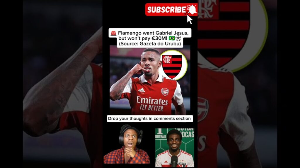 😱 Flamengo Eye Arsenal’s Gabriel Jesus! Will €30M Stop the Move? 🚨🔥