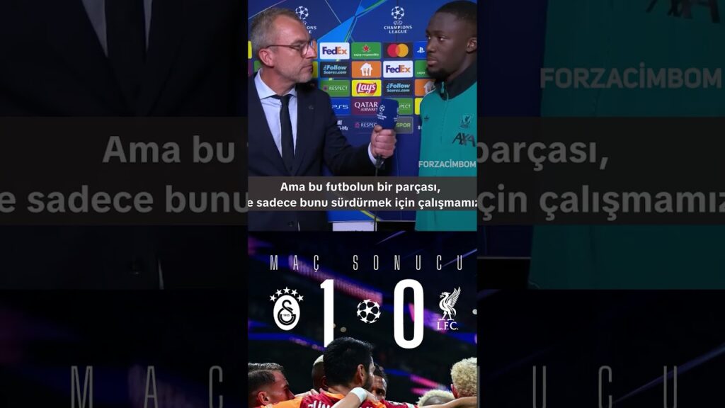 Ibrahima Konaté'den Galatasaray Övgüsü | Galatasaray 1-0 Liverpool | #galatasaray #shorts #gs