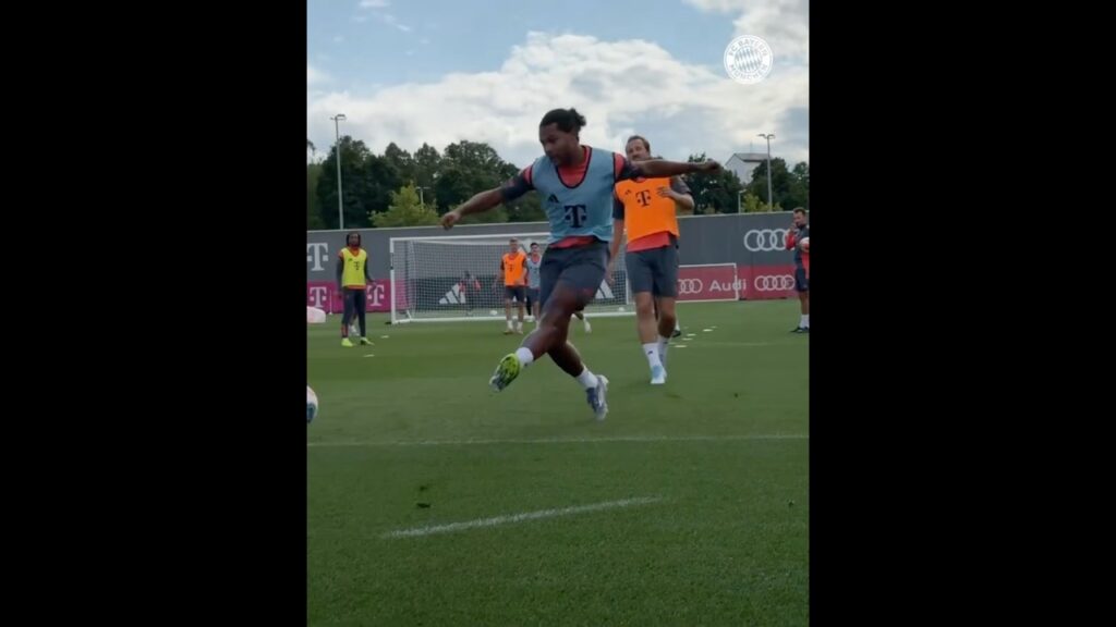 Serge Gnabry making a good impression during Bayern's training session