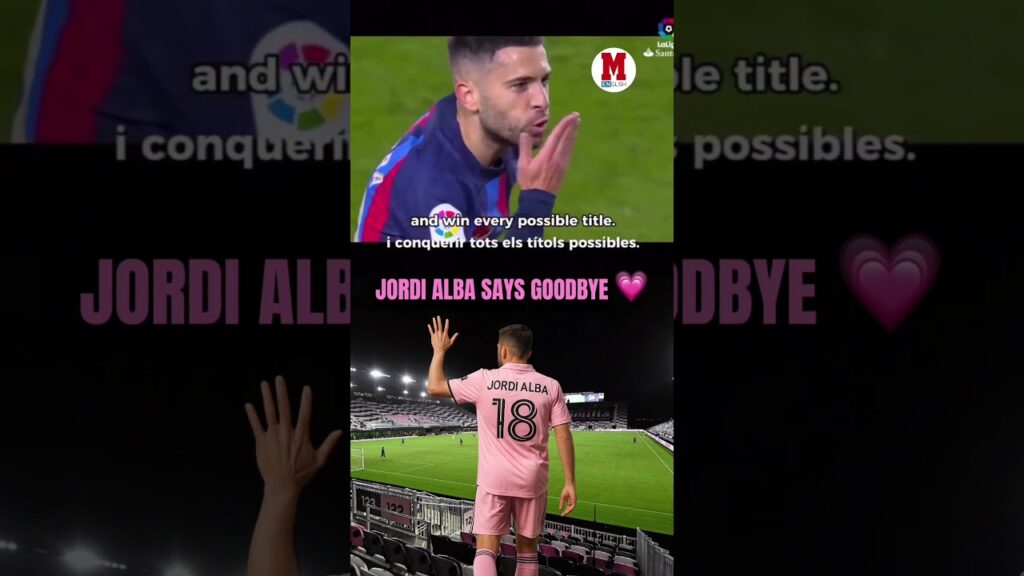 Jordi Alba says goodbye 🥹💗 One last dance in Miami. #InterMiami #JordiAlba #Barcelona #Barca