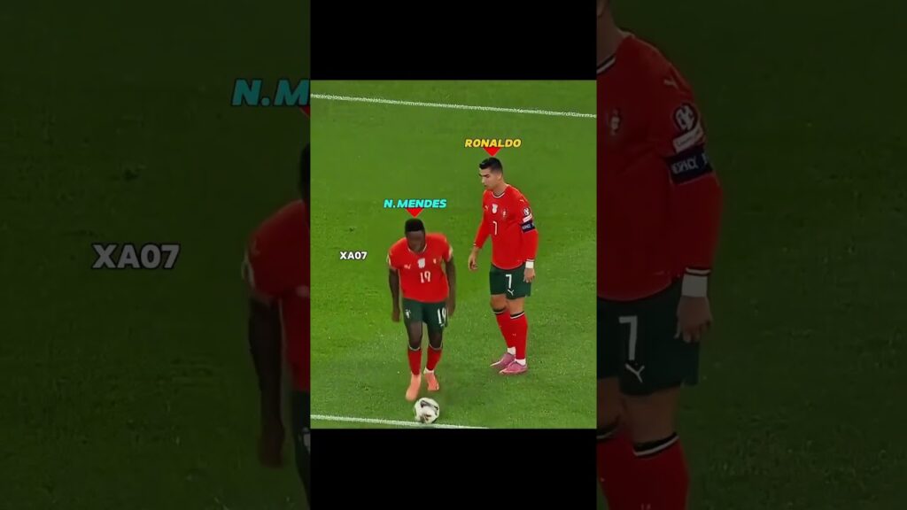 Ronaldo & Nuno Mendes Freekicks Over The Time😅🤣 #shorts #ronaldo #messi #shortsvideo