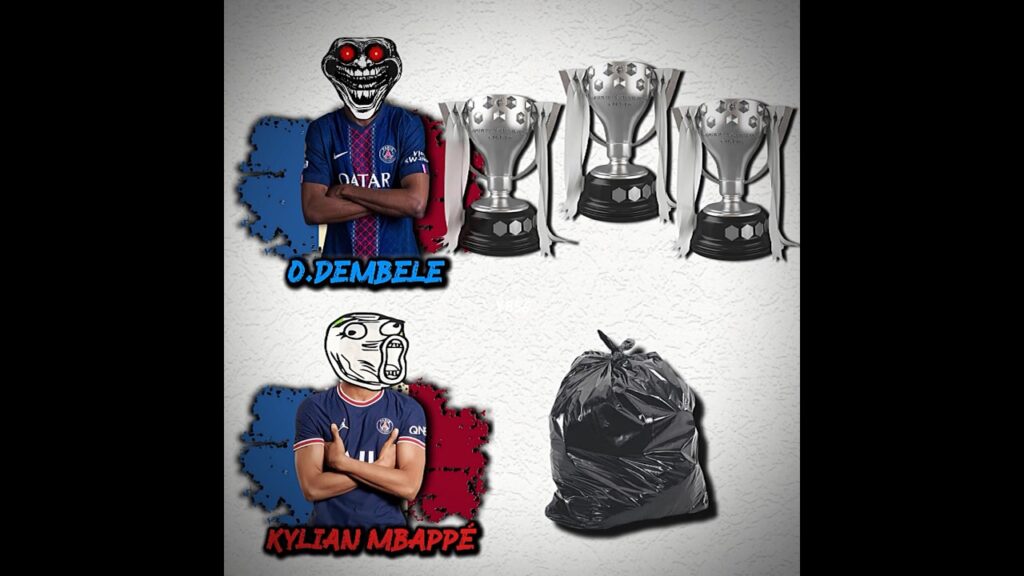 MBAPPÉ VS DEMBELE #trophy #football #shorts