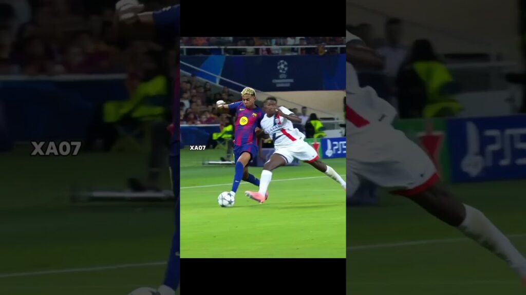 Nuno Mendes Cooking Lamine Yamal ☠️🤫 #shorts #ronaldo #messi #psg #ucl #barcelona #shortsvideo