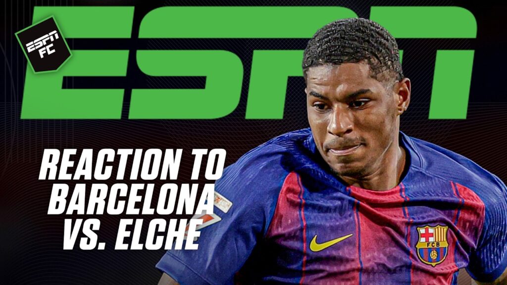 REACTION to Barcelona vs. Elche 🗣️ 'Marcus Rashford has been EXCELLENT!' - Ale Moreno | ESPN FC