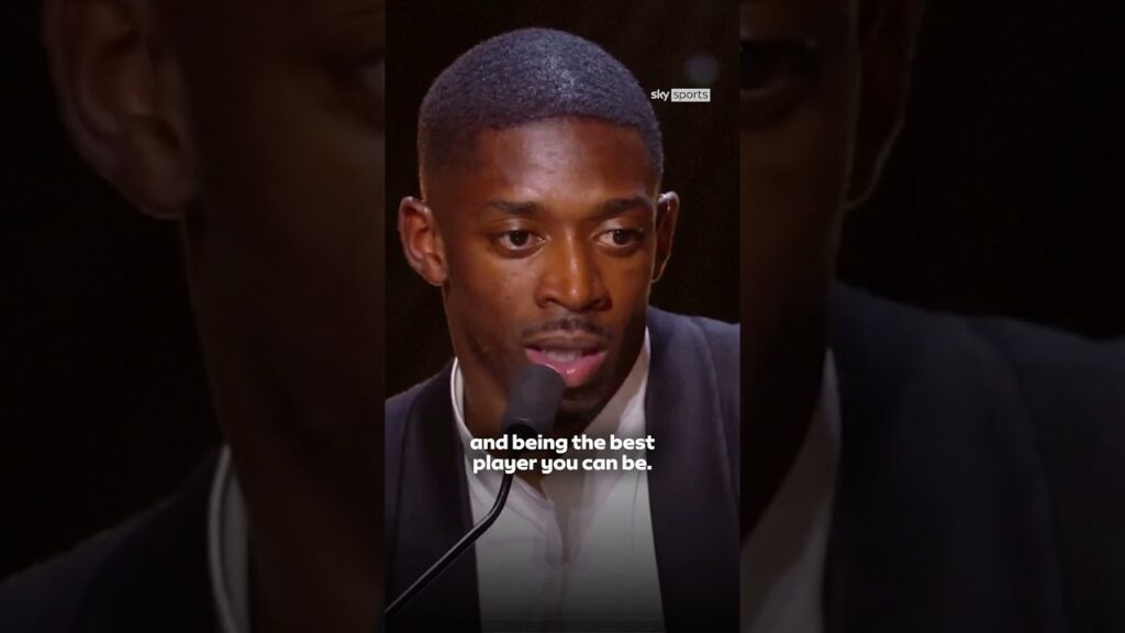 Dembele delivers emotional speech after being crowned 2025 Ballon d’Or winner 🏆