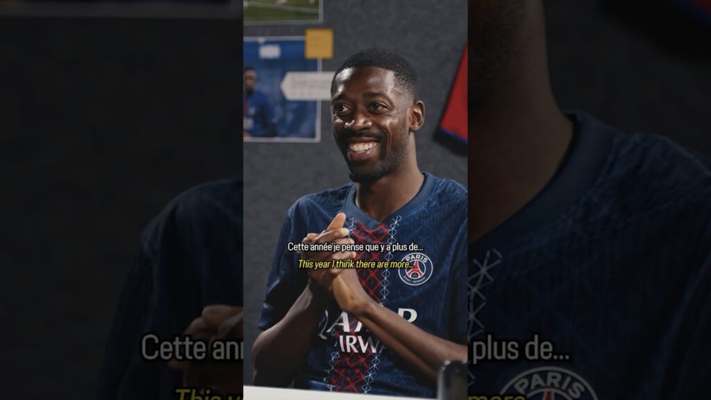 Dembélé reacts to his #FC26 rating. 🎮⚽️🤣 #psg #dembélé @easportsfcfr @Aminematue