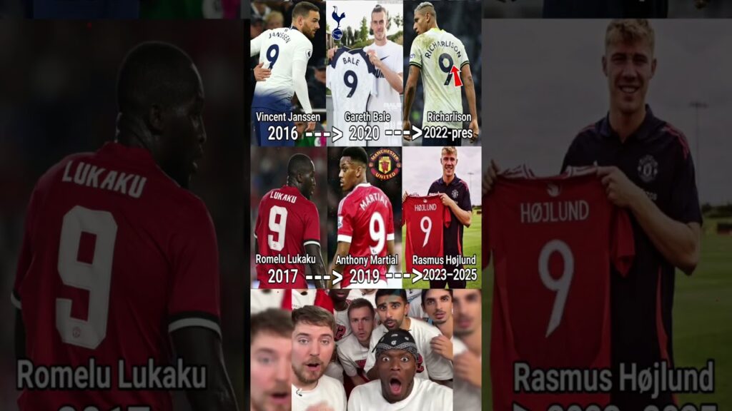 Tottenham vs Manchester United ⚔️ Evolution of the Number 9