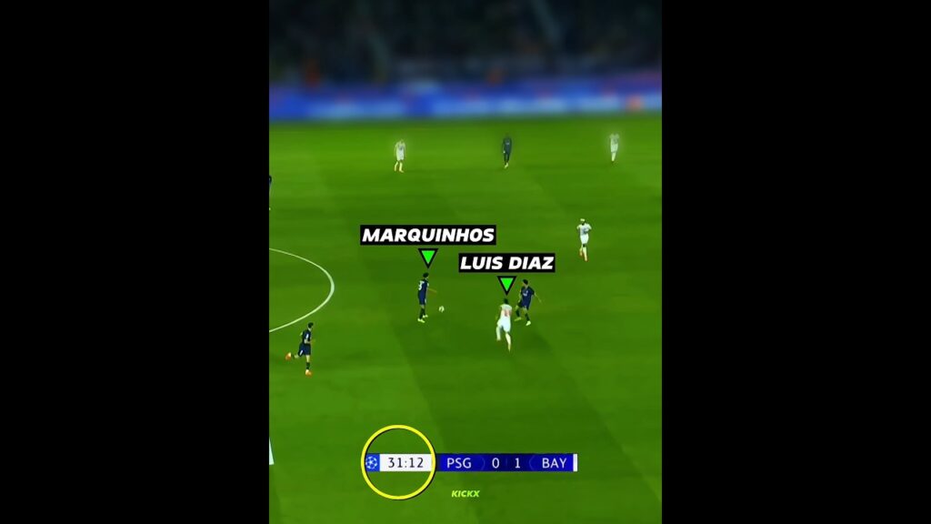 Marquinhos Afraid of Luis Diaz😂