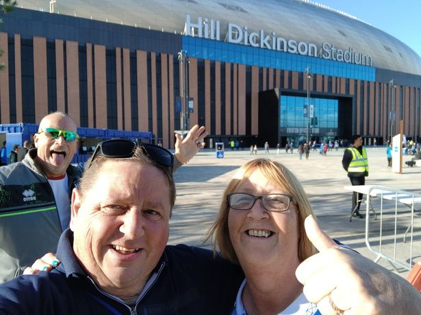 Simon Williams with his friend Susie