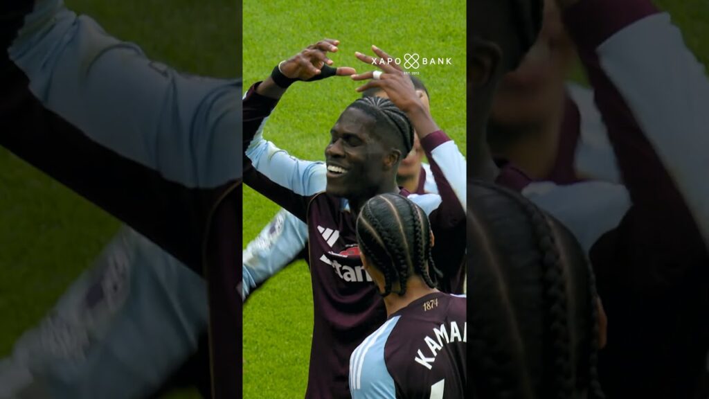 Morgan Rogers with the nutmeg, Amadou Onana with the finish 😏