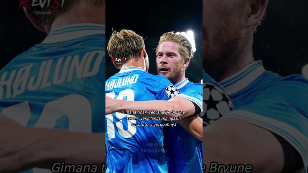 De Bruyne ngasih tutor ngerubah Hojlund jadi Haaland 😳🤣