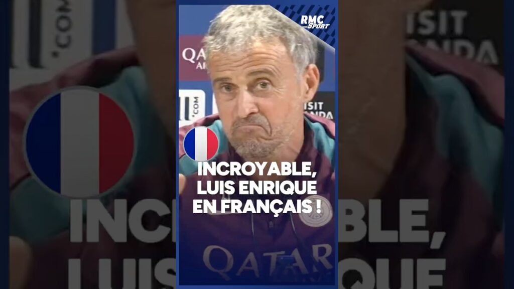 😮🇫🇷 PSG : Le français quasi parfait de Luis Enrique en conf' !