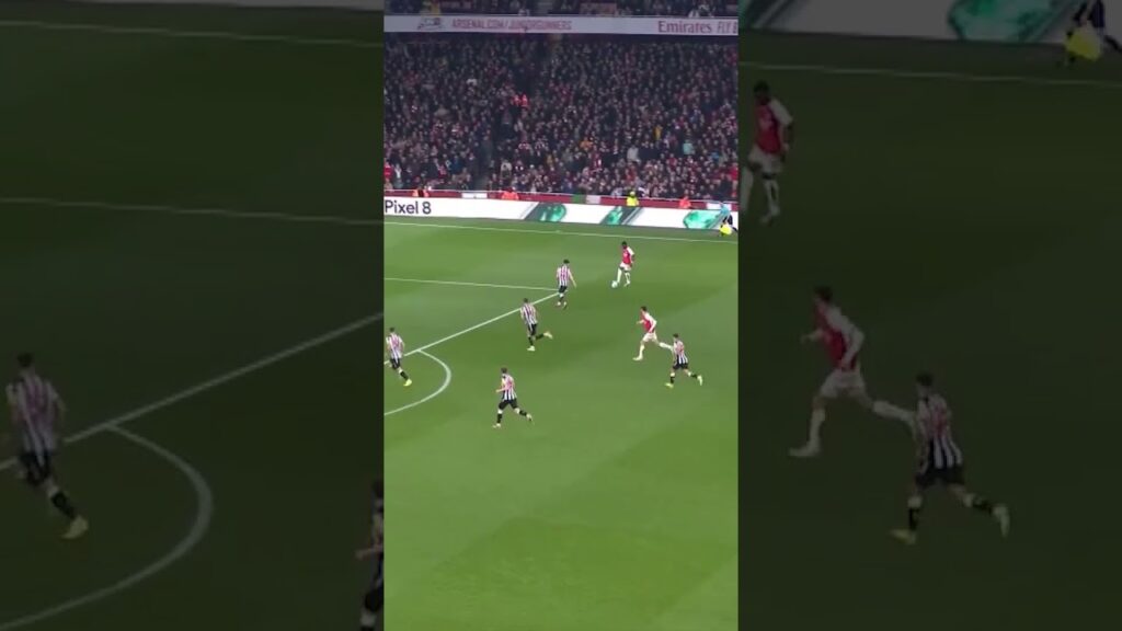 SAKA SCORES FOR ARSENAL VS NEWCASTLE