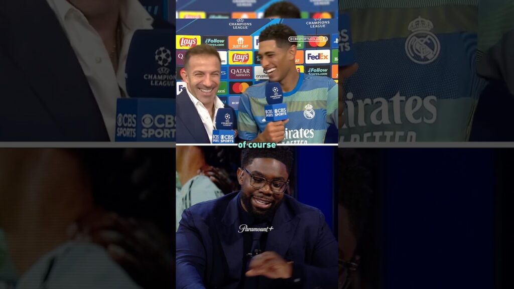 Jude Bellingham says hi to his biggest fan Big Meeks 🫶🤣