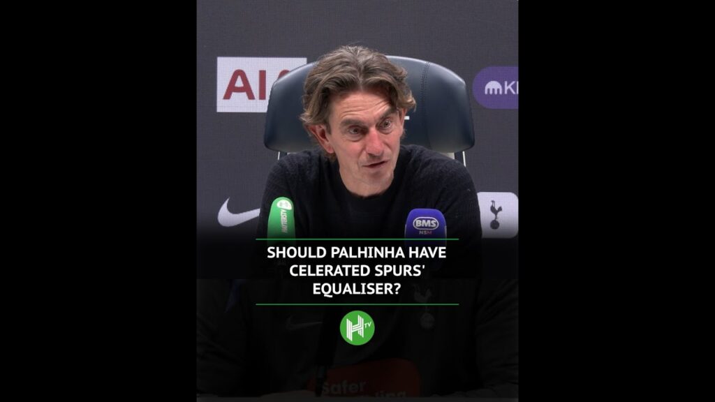 Frank on Palhinha celebrating Spurs' equaliser!