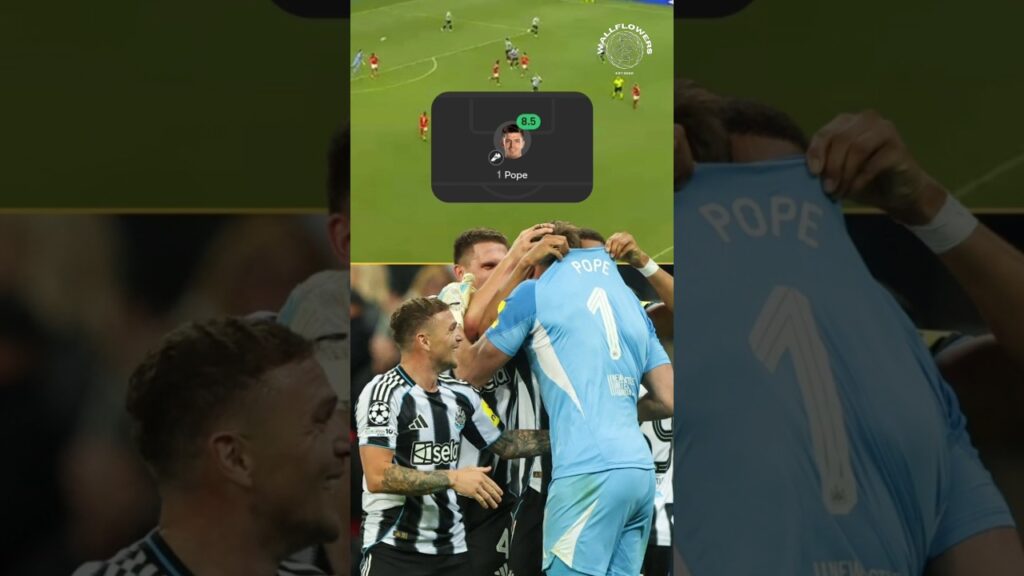 Nick Pope Just Threw an Assist in the Champions League 😳🔥 #shorts #football