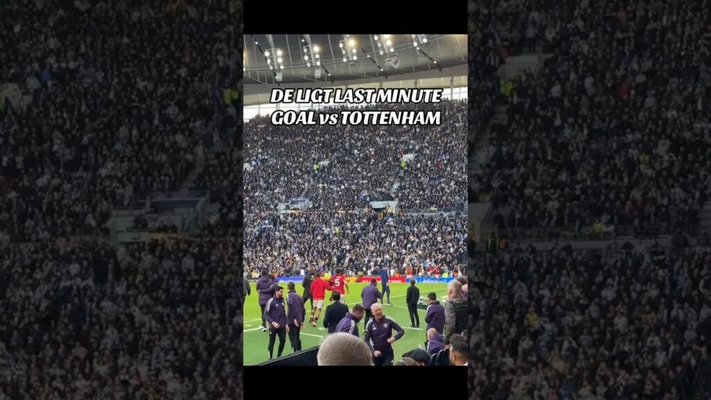 Ruben Amorim's reaction to De Ligt goal vs Tottenham