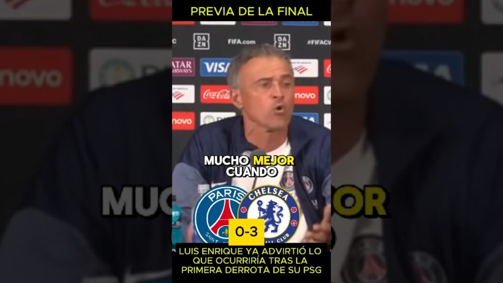 LUIS ENRIQUE ya AVISÓ de lo que ocurriría tras la PRIMERA DERROTA de su PSG