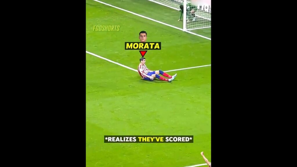 When Morata Didn't Know He Scored 😅 #footballshorts