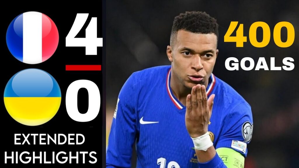 France vs Ukraine 4-0 Highlights & All Goals •  Kylian Mbappé 2 Goal • k Mbappe 400 Goals