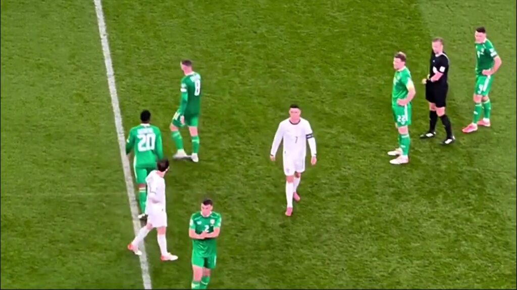 Cristiano Ronaldo Red Card vs Ireland