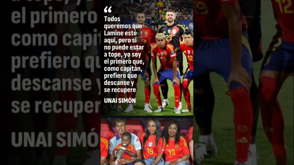 La salud de Lamine va primero — Unai Simón#UnaiSimón #LamineYamal