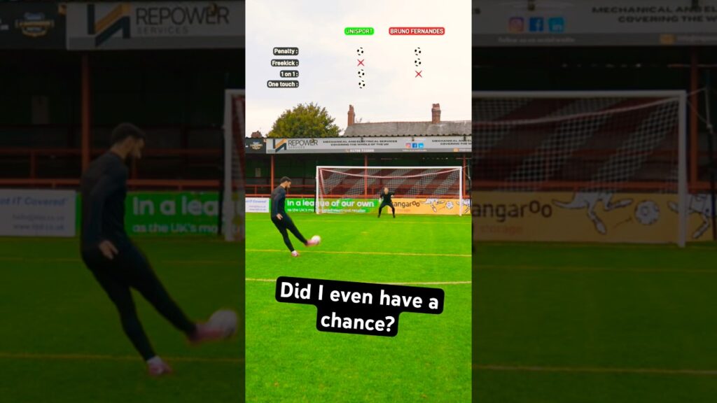 Shooting challenge vs BRUNO FERNANDES (he’s ice cold…)