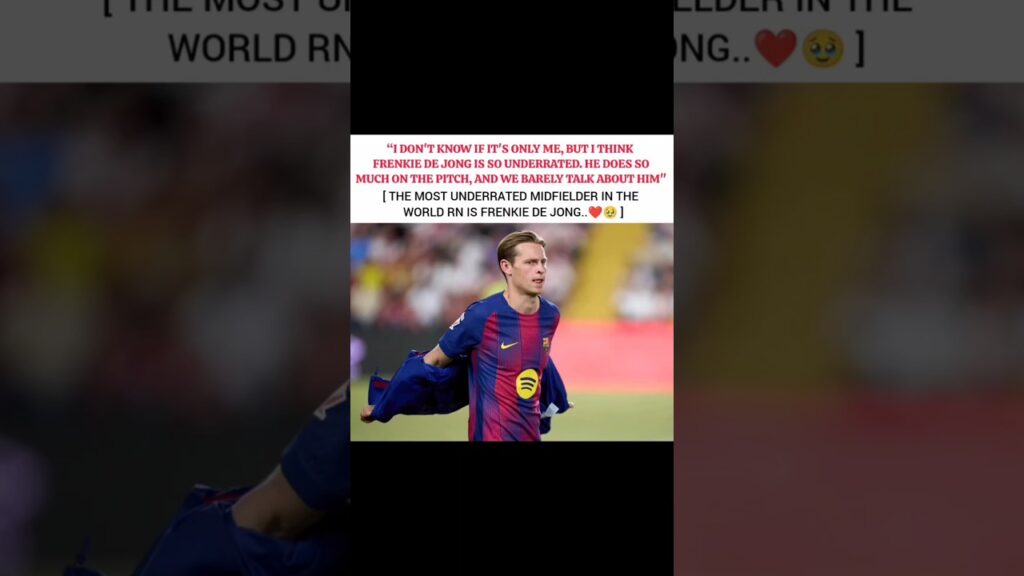 Frenkie de jong is so Underrated ❤️🥹#football #frenkiedejong#barcelona #viral #shorts #barca #edit