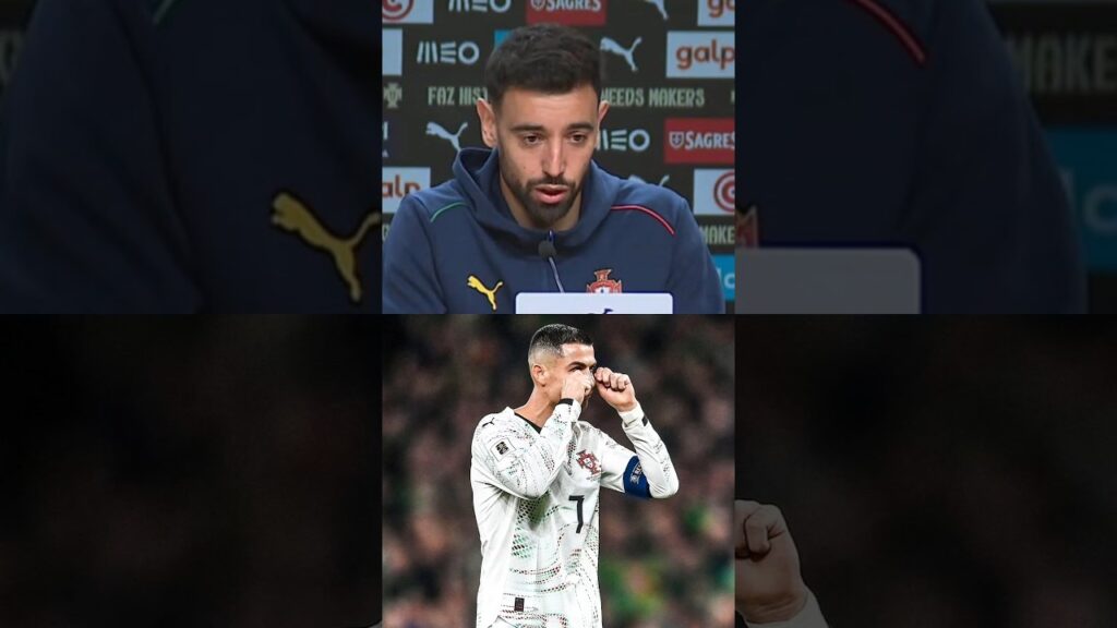 Bruno Fernandes was quizzed on Cristiano’s Red card