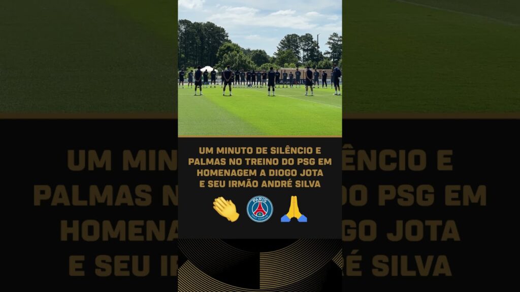 HOMENAGEM para DIOGO JOTA e ANDRÉ SILVA no treino do PSG no MUNDIAL de Clubes! #shorts HOMENAGEM para DIOGO JOTA e ANDRÉ SILVA no treino do PSG no MUNDIAL de Clubes! #shorts