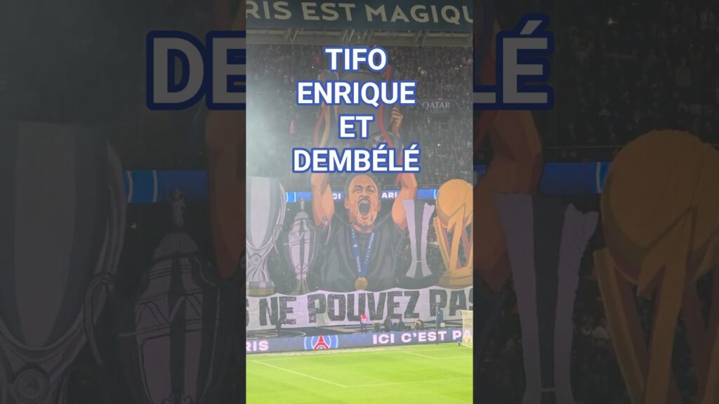 TIFO LUIS ENRIQUE & DEMBELÉ PSG 2-0 AUXERRE (J6 L1 25/26)